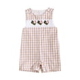 thumbnail image 1 of Zanarzt Birthday Outfit Newborn Baby Boy Girl Outfit Romper Jumpsuit One Piece Outfit Infant Spring Summer Clothes Khaki,0-3 Months, 1 of 7