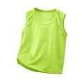 thumbnail image 1 of Zanarzt Boy Athletic Tank Top Boys Active Athletic Performance Tank Top Sleeveless Undershirt Cool Training Workout Shirts Green,5-6 Years, 1 of 3