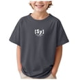 thumbnail image 1 of Zanarzt Boy Short Sleeve Shirt Cotton Baby Boy Clothes Birthday Outfit Boy Short Sleeve T Shirt Summer Outfits Back to School Clothes Dark Gray,9-10 Years, 1 of 9