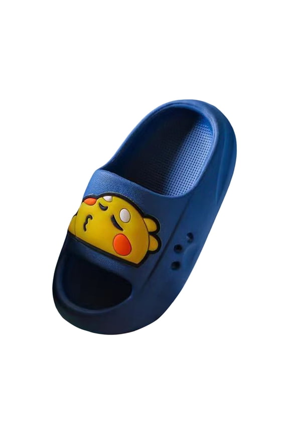 Boys and Girls Cloud Wide Slides Kids Cloud Slides Slippers for Girls Boys Pillow Slippers Shower Bathroom Thick Sole Sandals Indoor Outdoor Slippers Blue,US 8.5