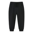 thumbnail image 1 of Zanarzt Boys' Pants Boys Sweatpants Athletic Workout Kids Clothes Boys Joggers with Pocket and Drawstring Black,4-5 Years, 1 of 2