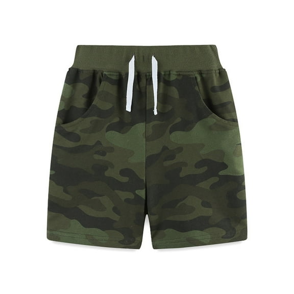 Zanarzt Boys Sport Shorts Toddler Boy Shorts Baby Boy Cotton Shorts Soft Casual with Drawstring Boys Clothes for Summer Green,3 Years