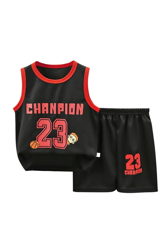 Boys Summer 2 Piece Outfits Boy Clothes Toddler Baby Boys Summer Outfits Sleeveless T Shirt Shorts Set Black,11-12 Years