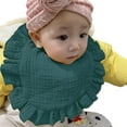 thumbnail image 1 of Zanarzt Burp Cloths Baby Boy Muslin Baby Bibs for Girls Soft Cotton Drool Bibs Ruffle Trim for Newborns & Toddlers J, 1 of 4