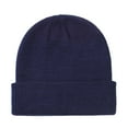 thumbnail image 1 of Zanarzt Cute Beanie Children Kids Baby Girls Outdoor Warm Cozy and Stylish Winter Hat Knitted Head Cover Cold Weather Navy,0-2 Years, 1 of 9