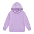 thumbnail image 1 of Zanarzt Cute Clothes Girls Oversized Hoodies Fleece Pullover Sweatshirts Kids Fashion Casual Outfits Fall Winter Clothes Light Purple,9-10 Years, 1 of 4