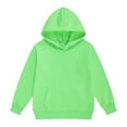 thumbnail image 1 of Zanarzt Girl Hoodie Girls Oversized Hoodies Fleece Pullover Sweatshirts Kids Fashion Casual Outfits Fall Winter Clothes Light Green,7-8 Years, 1 of 4