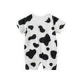 thumbnail image 1 of Zanarzt Girl Romper Jumpsuit Summer Baby Girl Clothes Print Flying Sleeve Romper Bodysuit Cute Summer Jumpsuit Girl Baby Clothes White,12-18 Months, 1 of 3