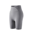 thumbnail image 1 of Zanarzt Girls Athletic Shorts Bike Shorts for Girls Spandex Compression Shorts for Kids Dance Yoga and Athletics Grey,7-8 Years, 1 of 2
