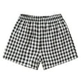 thumbnail image 1 of Zanarzt Girls Athletic Shorts Shorts Girls Cotton Toddler Baby Boy Girl Shorts Gingham Plaid Shorts Summer Casual Shorts Pants Bottoms Black,3-4 Years, 1 of 6