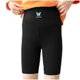 thumbnail image 1 of Zanarzt Girls Bike Shorts Girls' Spandex Shorts for Athletic Wear for Gym, Dance, Yoga, Volleyball Bike Riding Black,3-4 Years, 1 of 8