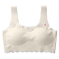 thumbnail image 1 of Zanarzt Girls Bras with Padding Cotton Bra Toddler Training Bras for Girls Sports Seamless Bra with Removable Padding Bra Beige,10-12 Years, 1 of 5