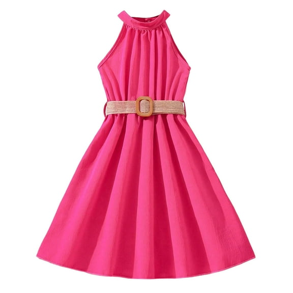 Zanarzt Girls Dresses for Wedding Toddler Tutu Dress Little Girls Fluffy Summer Dresses Casual Party Tulle Sundress for Kids Hot Pink,11-12 Years