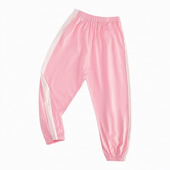 Zanarzt Girls Joggers Girls' and Toddler Sweatpants Kids Active Jogger Pants Girls Casual Pull On Pants with Pockets 8-9 Years,Pink