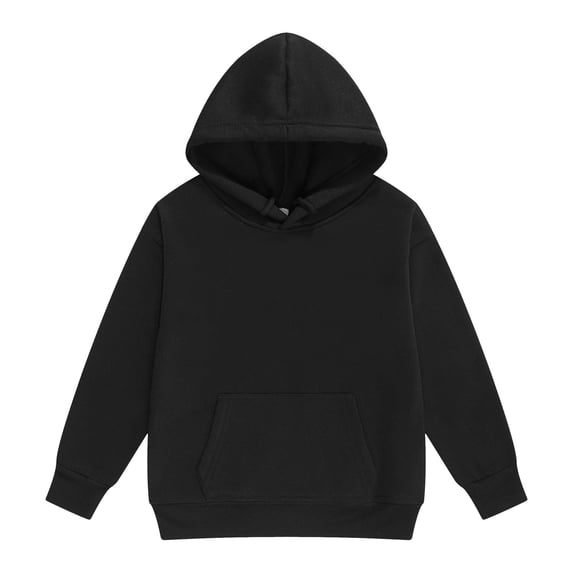 Zanarzt Girls Oversized Hoodie Girls Oversized Hoodies Fleece Pullover Sweatshirts Kids Fashion Casual Outfits Fall Winter Clothes Black,9-10 Years