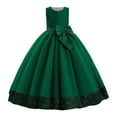 thumbnail image 1 of Zanarzt Girls Princess Dress Summer Cotton Tutu Dress for Girls Tulle Princess Birthday Party Prom Outfit Toddler Girls Ball Gown Dress Dark Green,12-13 Years, 1 of 9