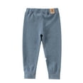 thumbnail image 1 of Zanarzt Girls School Pants Leggings Baby Boys Girls Cotton Pants Toddler Thicked Fleece Lined Casual Trousers Leggings Winter Pants Grey,7-8 Years, 1 of 4