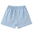 thumbnail image 1 of Zanarzt Toddler Shorts Girls Baby and Toddler Girls' Cotton Shorts Shorts Solid Bike Short with Pocket and Drawstring Blue,4-5 Years, 1 of 6