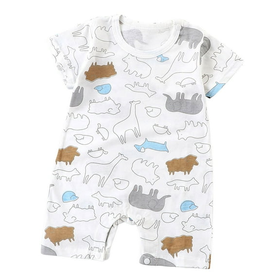 Zanarzt Baby Girl Summer Clothes Unisex Baby Boy Girl Rompers Short Sleeve One Piece Jumpsuits Clothes Khaki,0-6 Months