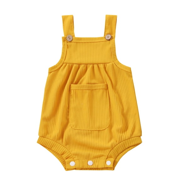 Zanarzt Baby Girl Summer Jumper Baby Girl Floral Romper Kids Spaghetti Strap One Piece Jumpsuit Shorts Toddler Summer Overall Clothes Orange,12-18 Months