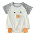 thumbnail image 1 of Zanarzt Baby Girl Summer Bodysuit Cotton Unisex Baby Boy Girl Romper Short Sleeve Bubble Romper Bodysuit Summer Clothes Grey,18-24 Months, 1 of 5