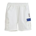 thumbnail image 1 of Zanarzt Infant Boy Cotton Shorts Toddler Boys Comfortable Soft Summer New Sports and Casual Shorts White,4-5 Years, 1 of 3