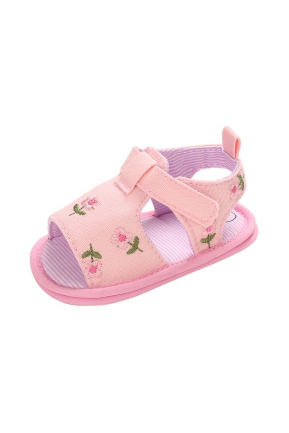 Boys Girls Sandals Breathable Baby Girls Boys Sandals Soft Anti Slip Rubber Sole Summer Outdoor Shoes Toddler First Walkers Pink,4