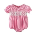 thumbnail image 1 of Zanarzt Girl Jumpsuit Summer Toddler Baby Girl Summer Romper Clothes Baby Jumpsuit Rompers Clothing Pink,12-18 Months, 1 of 9