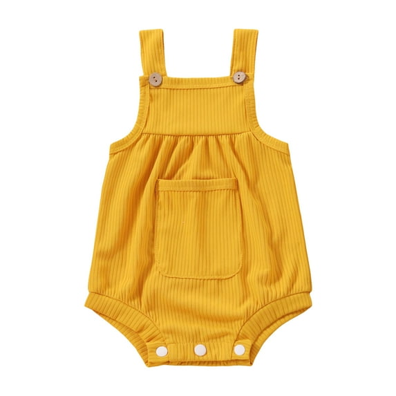 Zanarzt Infant Girl Romper Jumpsuit Girl Summer Clothes Newborn Girl Outfits Cute Strap Girl Romper Jumpsuit Infant One Piece Bodysuit Orange,6-9 Months