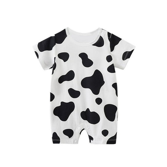 Zanarzt Girl Romper Jumpsuit Summer Baby Girl Clothes Print Flying Sleeve Romper Bodysuit Cute Summer Jumpsuit Girl Baby Clothes White,12-18 Months