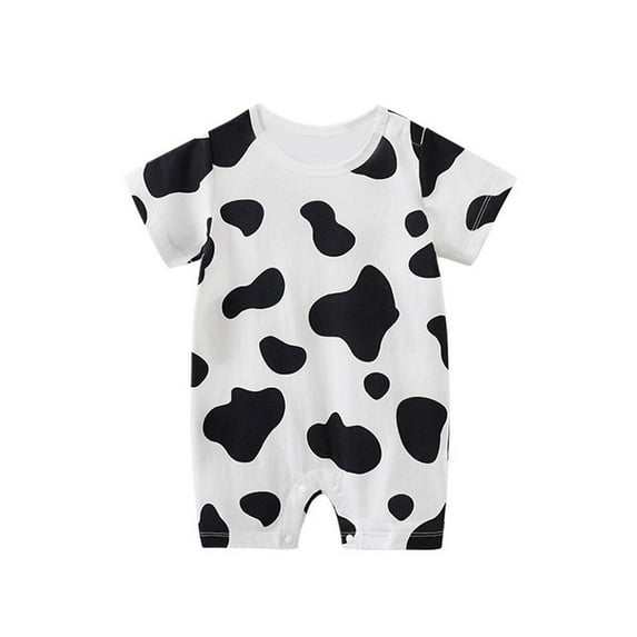 Zanarzt Girl Romper Jumpsuit Summer Baby Girl Clothes Print Flying Sleeve Romper Bodysuit Cute Summer Jumpsuit Girl Baby Clothes White,12-18 Months