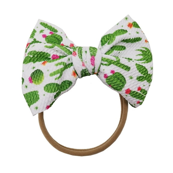 Zanarzt Headbands for Baby Girl Baby Girls Cotton Hair Bows Headbands Toddler Baby Girls Printed Headband Bowknot Hair Band for Baby Red,One Size