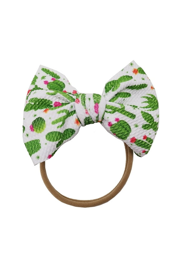 Headbands for Baby Girl Baby Girls Cotton Hair Bows Headbands Toddler Baby Girls Printed Headband Bowknot Hair Band for Baby Red,One Size