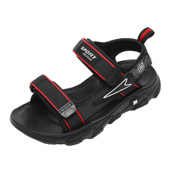 Zanarzt Open Toe Sandals Boy Girls Sandals Summer Outdoor Athletic Kids Sport Water Shoes for Toddler/Little Kid Red,US 1