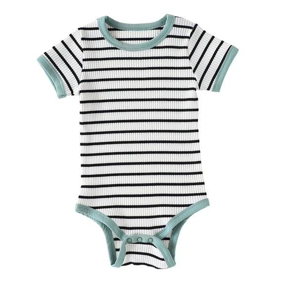 Zanarzt Infant Ruffle Romper Baby Bodysuit Infant Outfit Cute Newborn Clothes Unisex Romper Green,9-12 Months