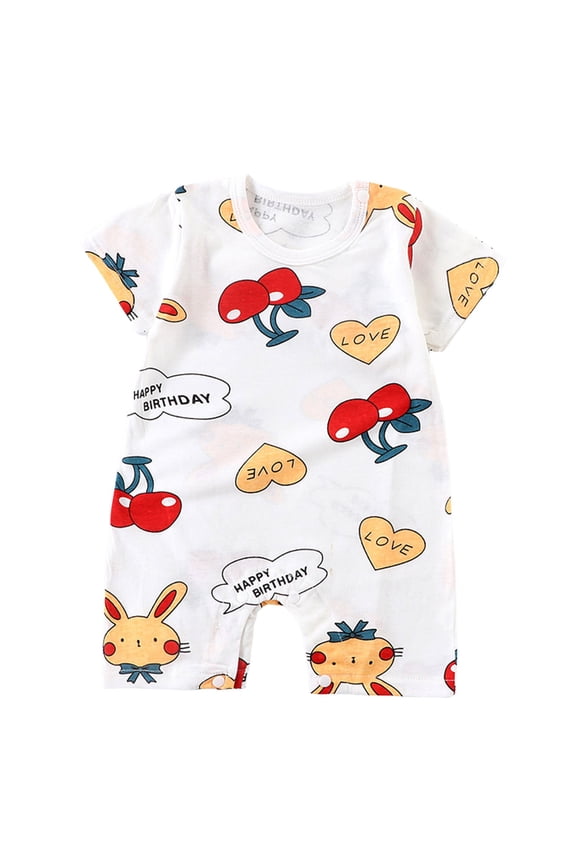 Infant Ruffle Sleeve Jumpsuit Girl Unisex Baby Boy Girl Rompers Short Sleeve One Piece Jumpsuits Clothes Red,6-12 Months