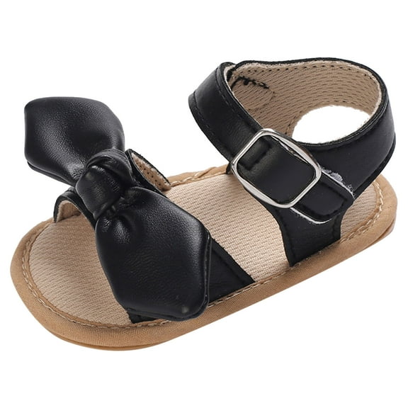 Zanarzt Infant Soft Sole Sandals Girls Infant Baby Boys Girls Summer Beach Sandals Breathable Athletic Soft Sole Newborn First Walker Crib Shoes Black,US 5