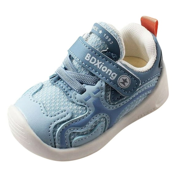 Zanarzt Summer Shoes Girls Baby Boys Girls Shoes Non Slip Rubber Sole Sneakers First Walking Shoes Toddler Crib Shoes Flats Sky Blue,US 5.5