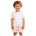 thumbnail image 1 of Zanarzt Kids Basketball Shorts Toddler Boys Girls Cotton Athletic Running Shorts, Kids Summer Casual Fashion Soccer Shorts Pink,18-24 Months, 1 of 5