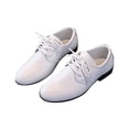 thumbnail image 1 of Zanarzt Kids Black Dress Shoes Boys Girls Lace-Up Comfort Oxfords School Dress Shoes Flats (Toddler/Little Kid) White,US 13, 1 of 7