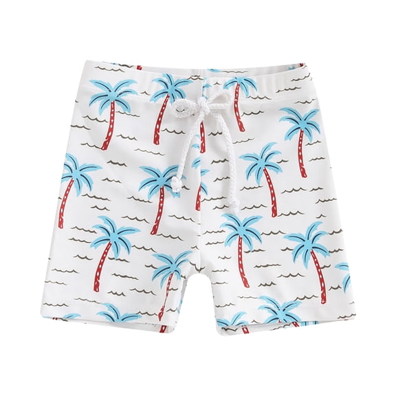Zanarzt Kids Boys Swimming Trunks Baby Swim Trunks, Toddler Infant Swimsuit Bathing Suit Beach Swimming Shorts White,6-12 Months