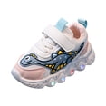 thumbnail image 1 of Zanarzt Kids Shoes Boys Dinosaur Toddler Light Up Shoes for Girls Boys Little/Big Kids Non-Slip Led Sneakers with Hook and Loop Pink,US 11.5, 1 of 7