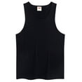 thumbnail image 1 of Zanarzt Kids Summer Tank Tops Boys Tank Tops Casual Sleeveless Crewneck Athletic Workout Tees Basic Solid Undershirts Black,8-9 Years, 1 of 5