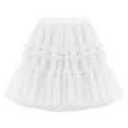 thumbnail image 1 of Zanarzt Kids Tulle Skirt Layers Dance Tutu for Toddler Girls Birthday Fluffy Soft Tulle Skirt Ballet Princess Tutus White,3-4 Years, 1 of 3