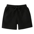 thumbnail image 1 of Zanarzt Little Boy Casual Shorts Toddler Boy Cotton Shorts Boys Casual Shorts Pull On Shorts Soft Baby Boy Shorts for Summer Black,1-2 Years, 1 of 9