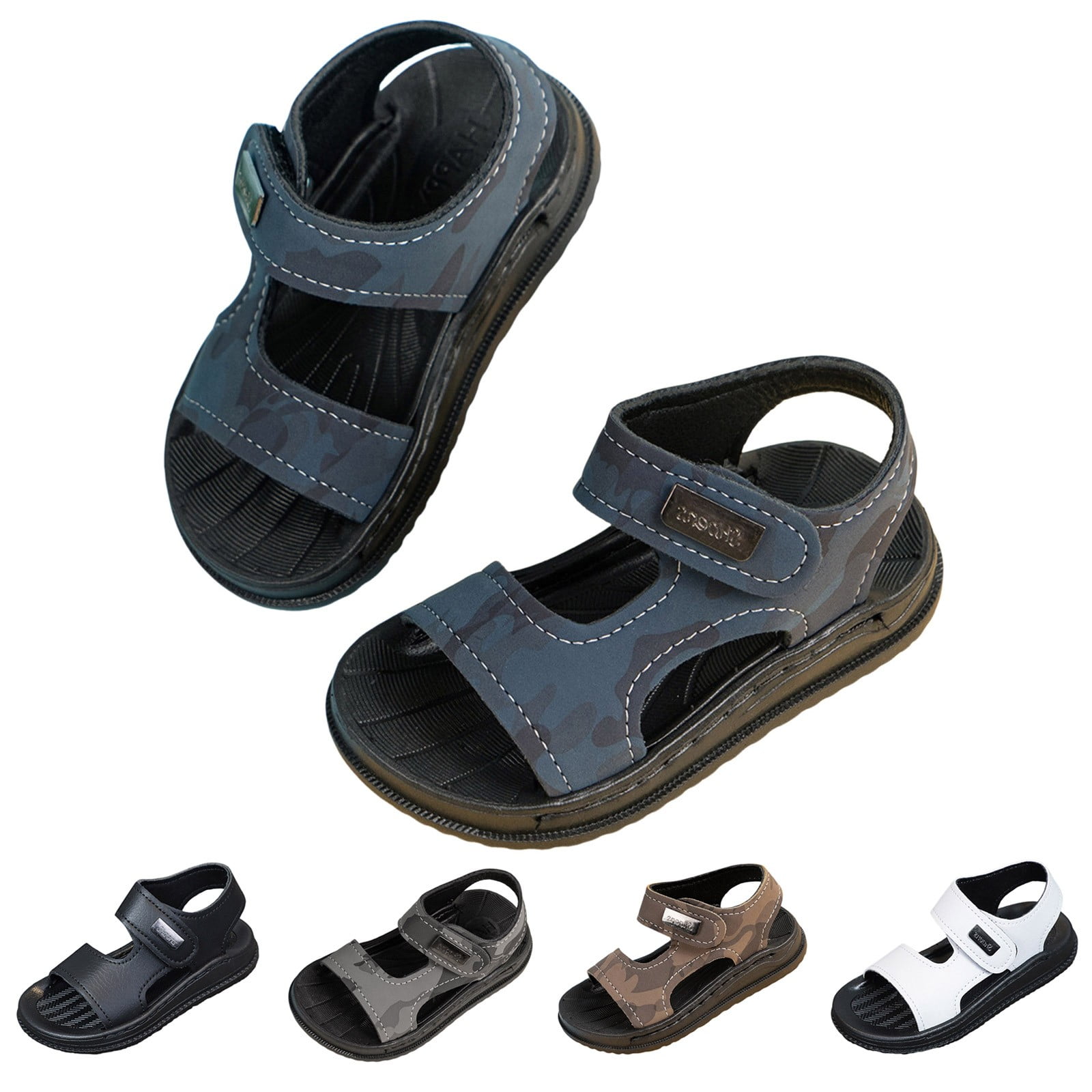 Zanarzt Little Boy Sandals Open Toe Toddler Sandals Boys Open Toe ...