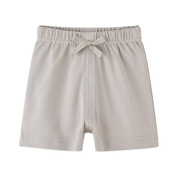 Zanarzt Little Boys Sports Shorts Toddler Boy Shorts Baby Boy Cotton Shorts Soft Casual with Drawstring Clothes for Summer Grey,12-18 Months