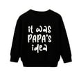 thumbnail image 1 of Zanarzt Little Girl Long Sleeve Shirt Toddler Baby Girl Cute Color T Shirt Kids Blouse Ruffle Long Sleeve Top Cotton Casual Clothes Back to School Clothes Black,8-9 Years, 1 of 4
