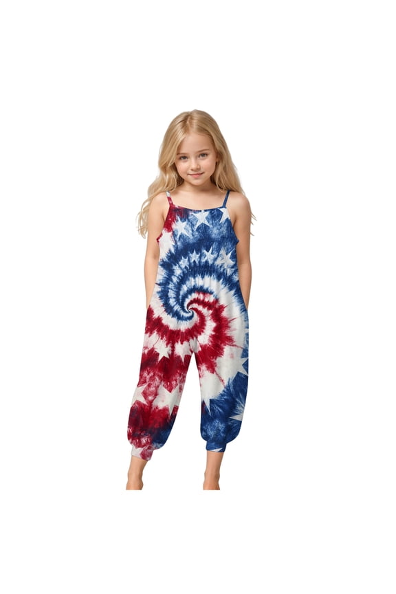 Little Girls One Piece Jumper Toddler Baby Girls Jumpsuit One Piece Romper Sleeveless Strap Summer Outfits Pockets Clothes Blue,7-8 Years