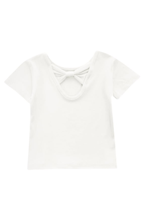Little Girls Short Sleeve Tops Toddler Shirt Baby Girl Outfit Shirt Birthday Girl T Shirt Summer Cotton Tee Top White,12-24 Months